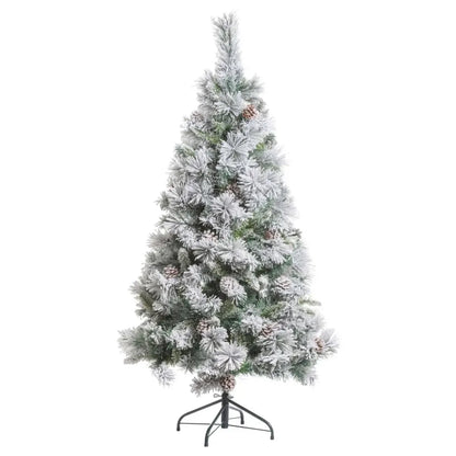 Feeric Minnesota Artificial Flocked Festive Tree