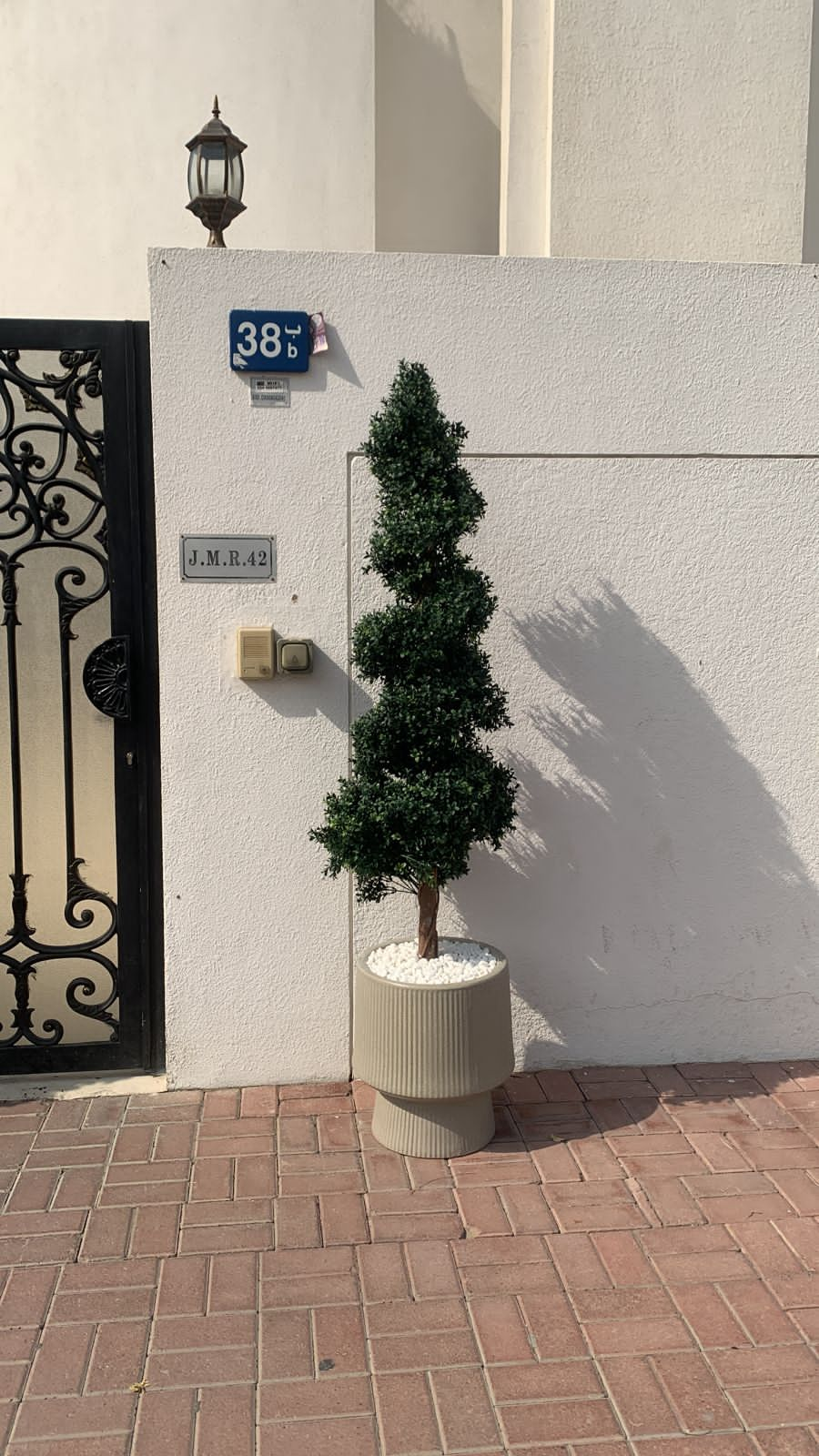 Artificial Outdoor Plant/ Tree in Beige Pot