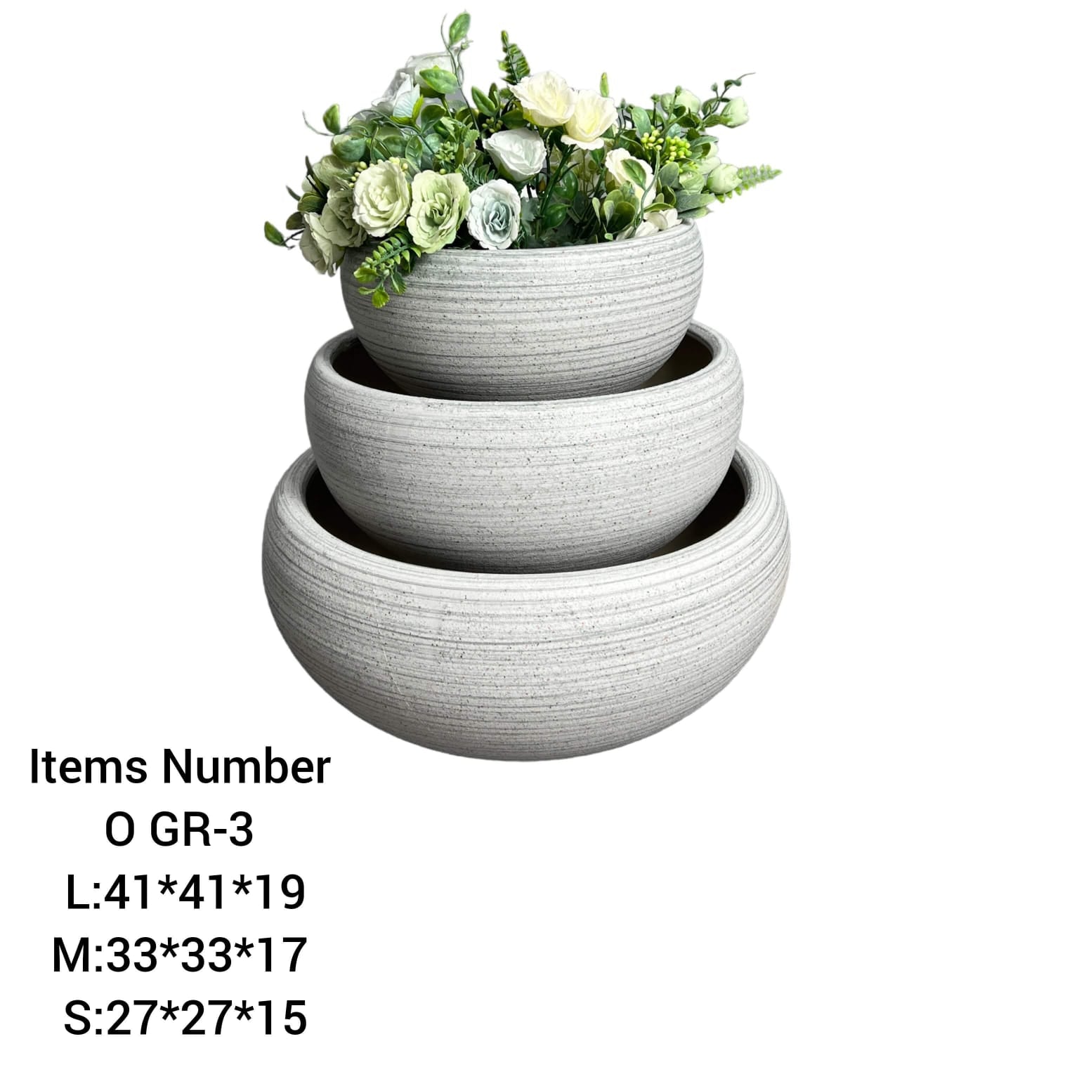 Ceramic Pots Combo Set GR-3