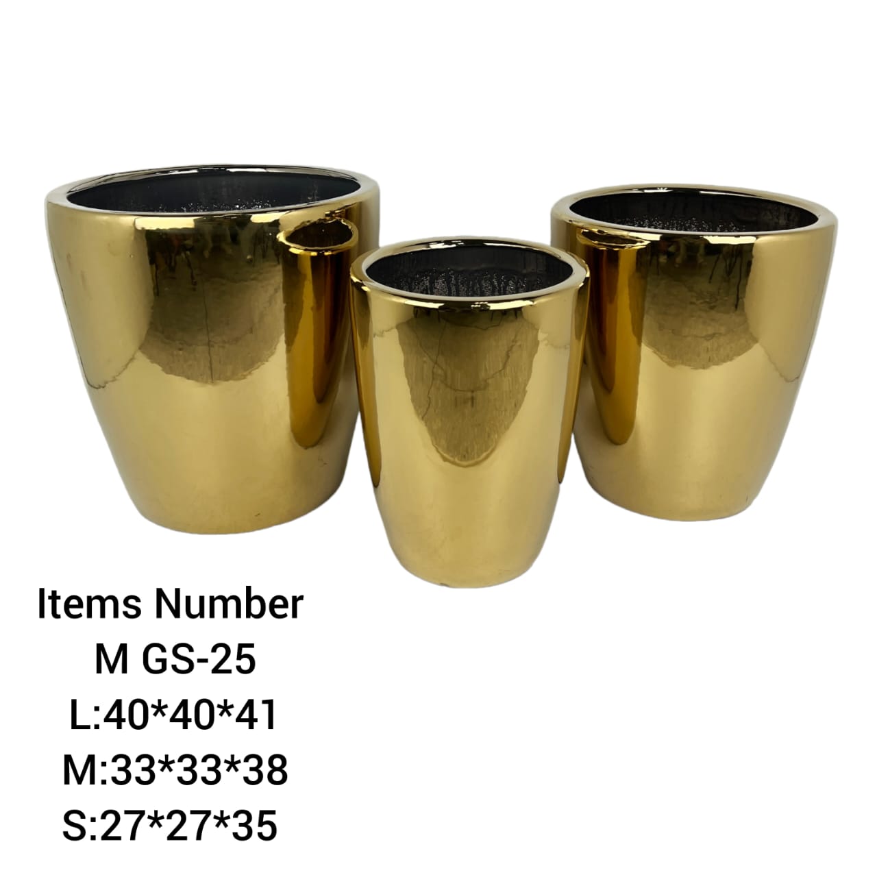 Golden Ceramic Pots Combo Set GS-25