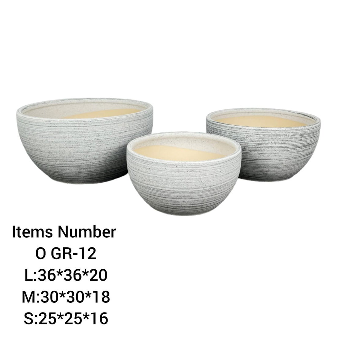 Ceramic Pots Combo Set GR-12