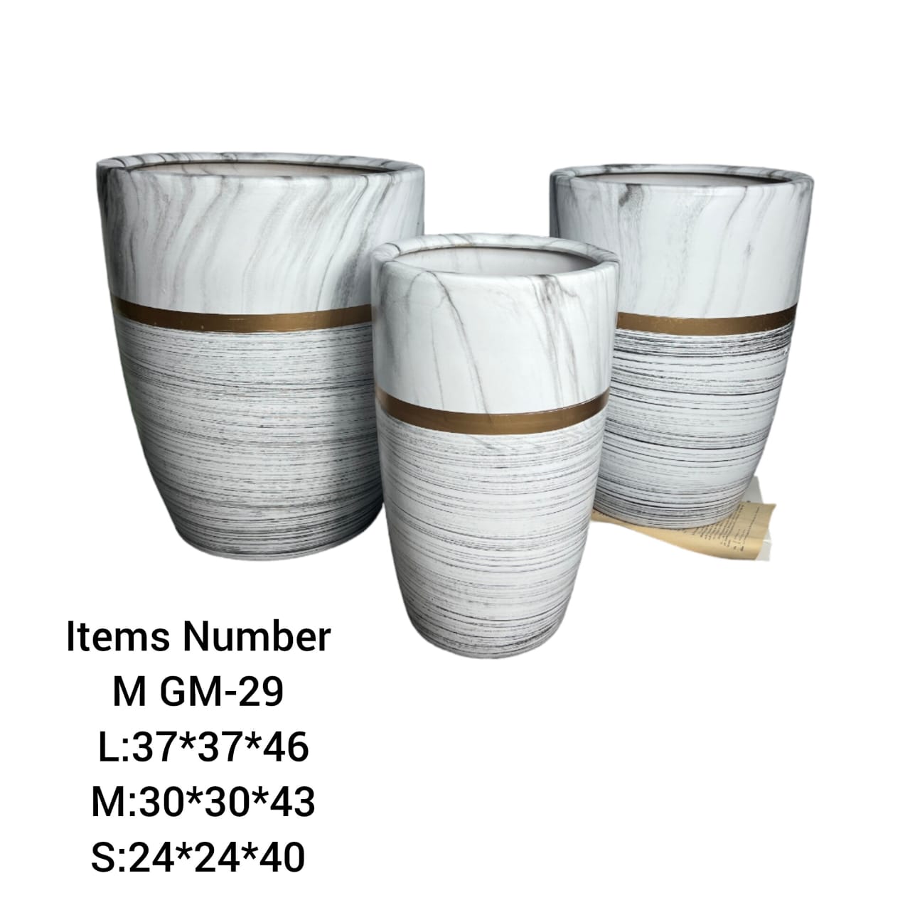 Golden Ceramic Pots Combo Set GM-29