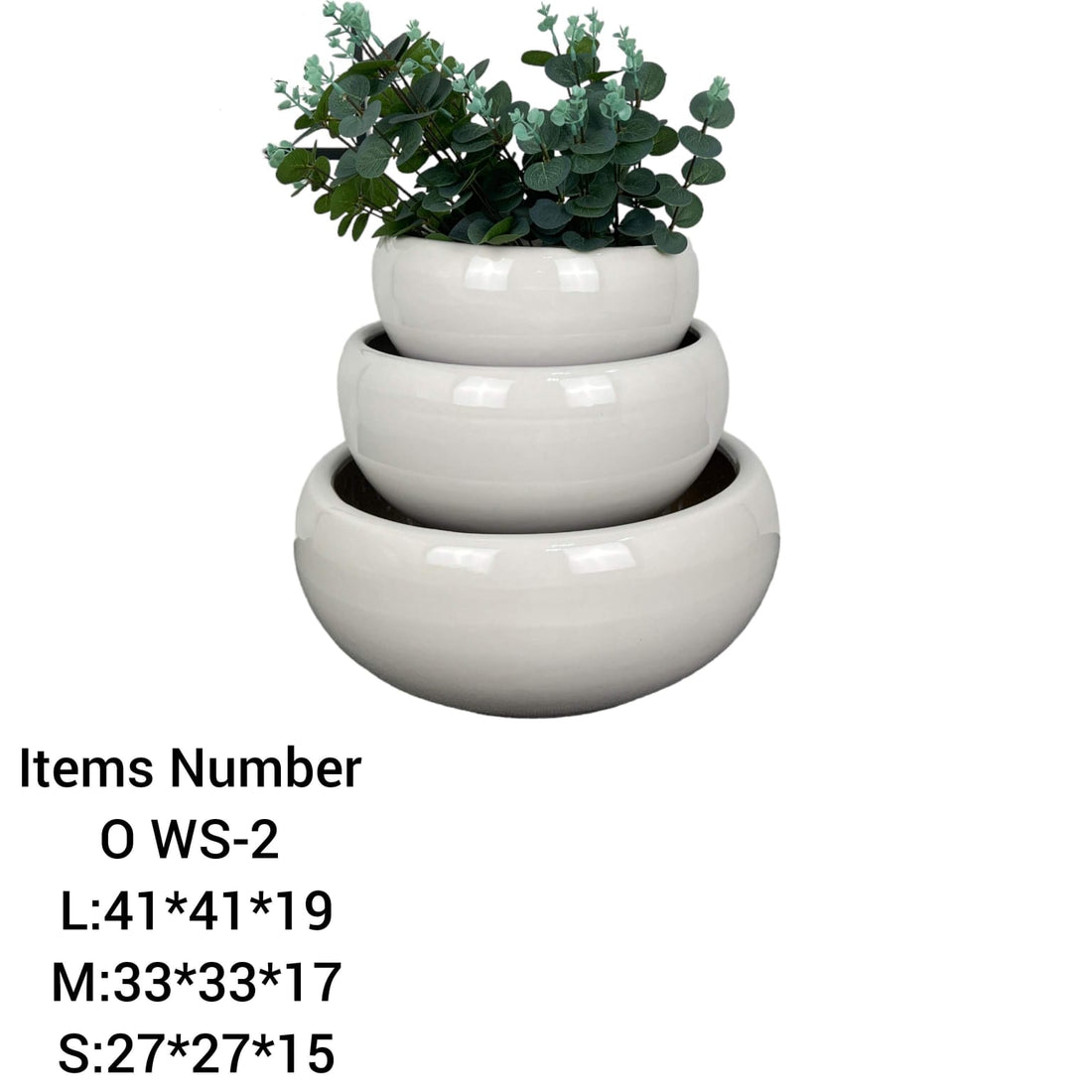 Ceramic Pots Combo Set WS-2