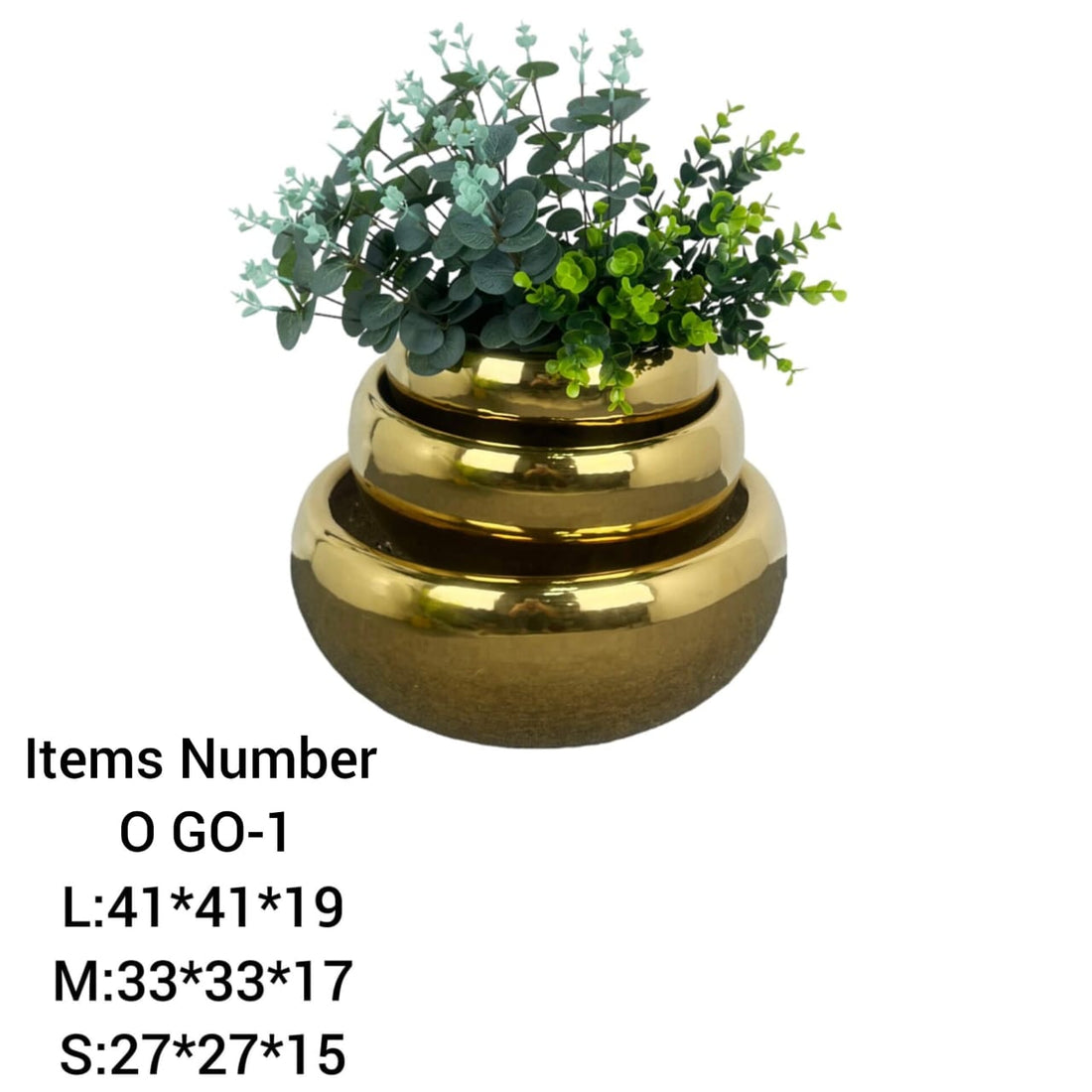 Golden Ceramic Pots Combo Set GO-1