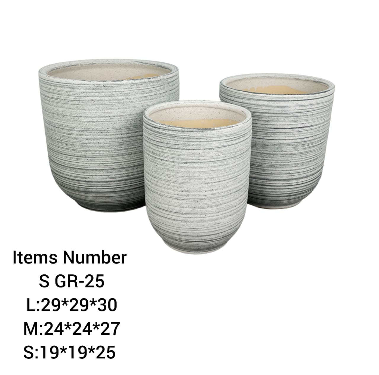 Ceramic Pots Combo Set GR-25