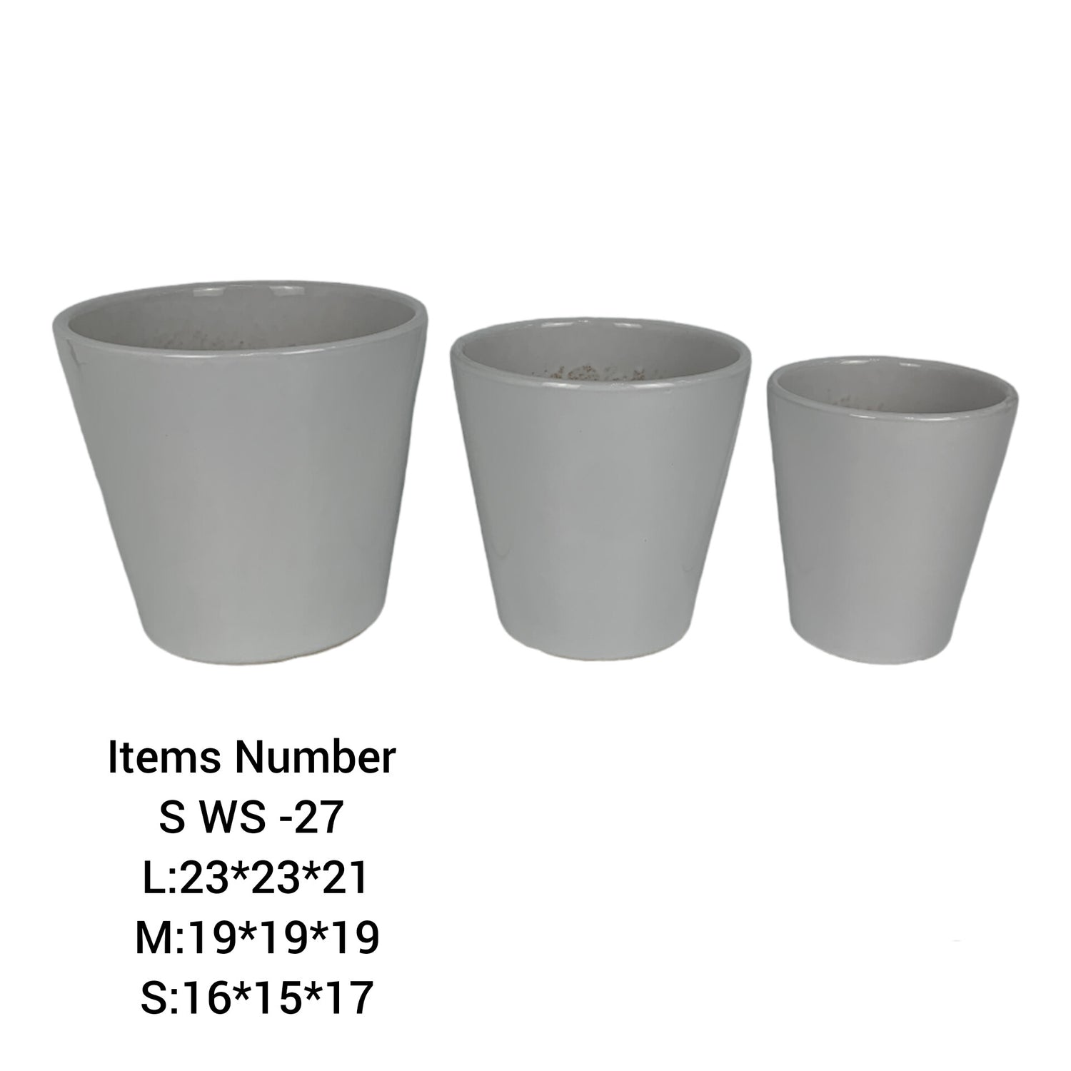 Ceramic Pots Combo Set WS-27