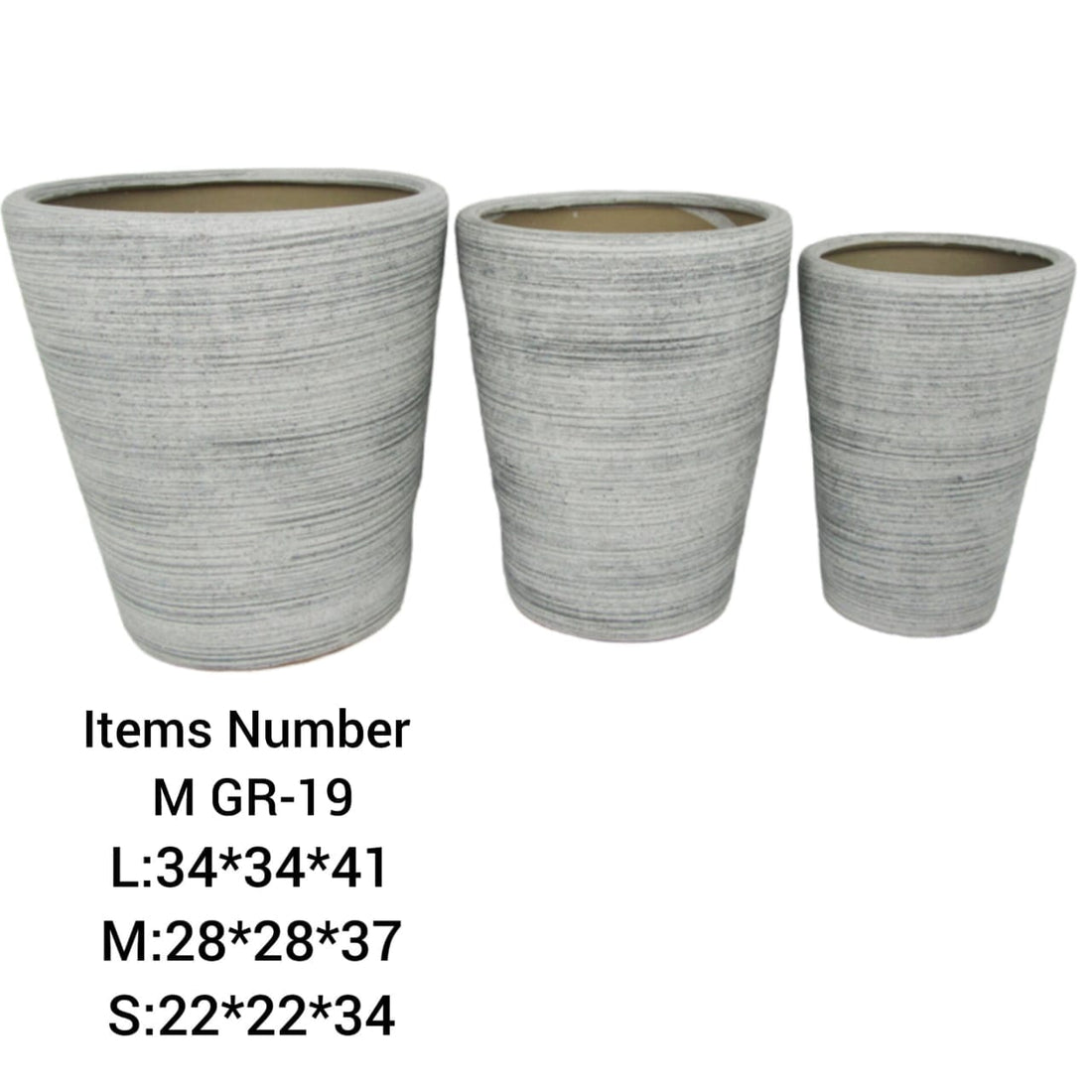 Ceramic Pots Combo Set GR-19