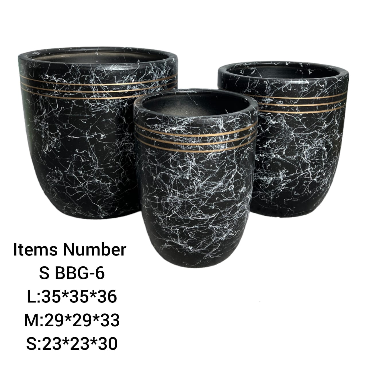 Ceramic Pots Combo Set BBG-6