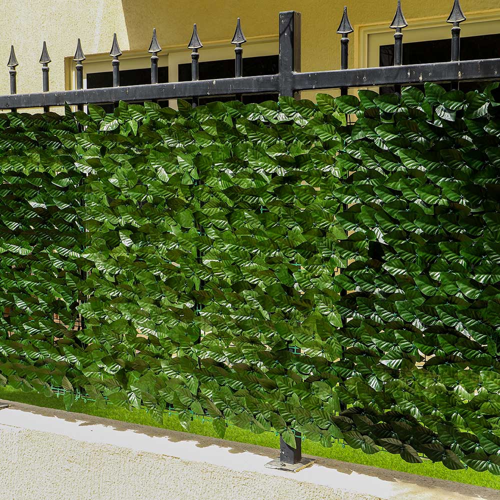 Artificial Apple Leaves Terrace Privacy Curtain Balconies