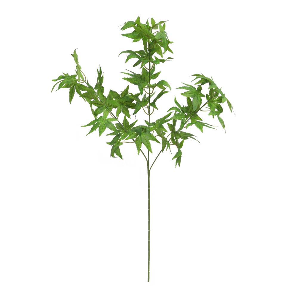 Green Artificial Maple Leaf Branches-tc-08054
