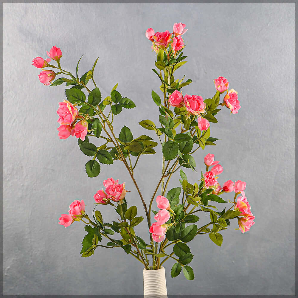 2pcs Artificial Mini Rose Flower Stem