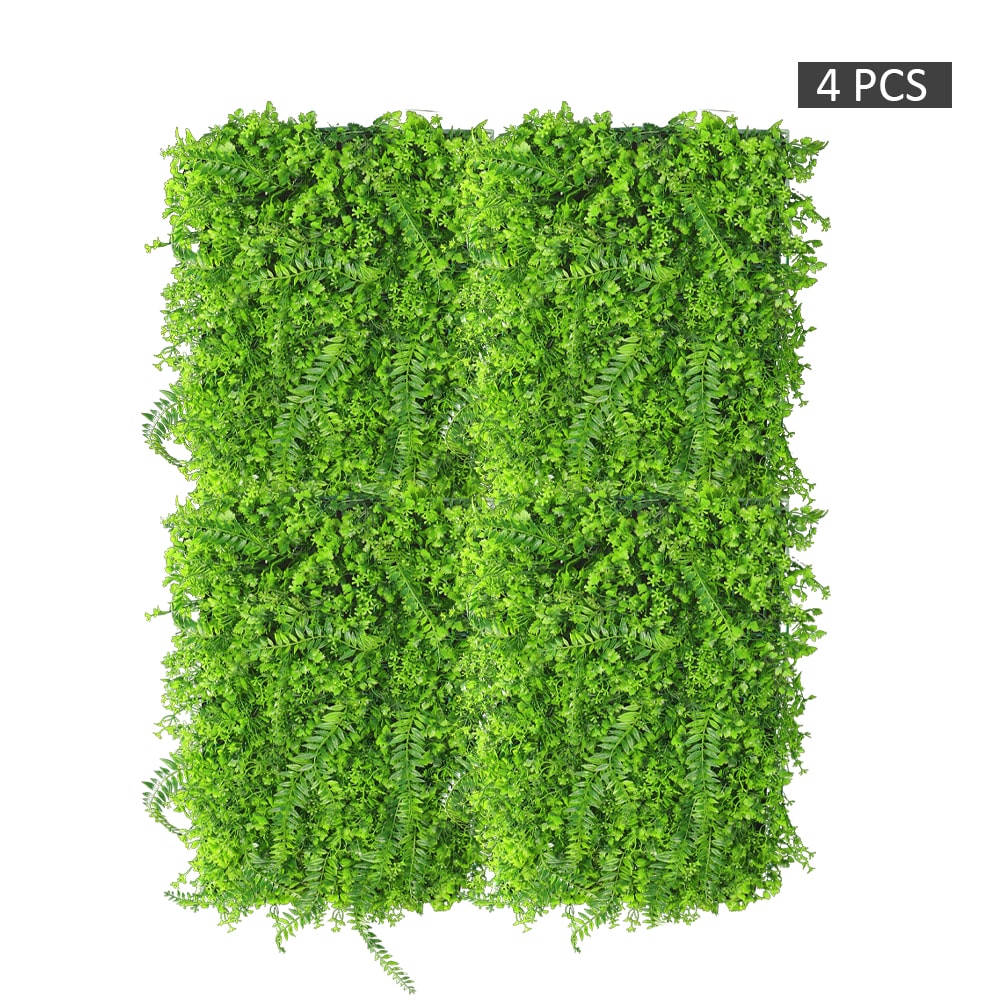Artificial Mix Leaves Grass Wall Panel