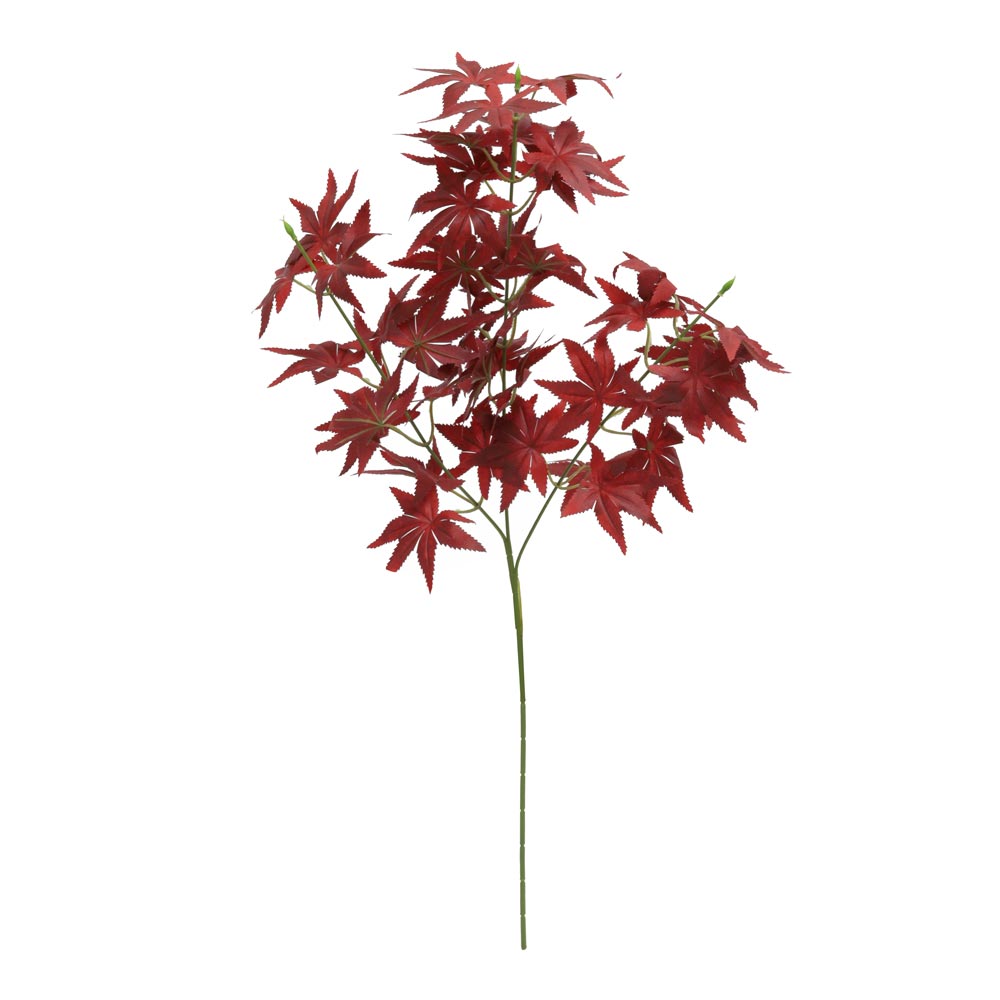 Red, White Artificial Maple Leaf Branches-tc-08054