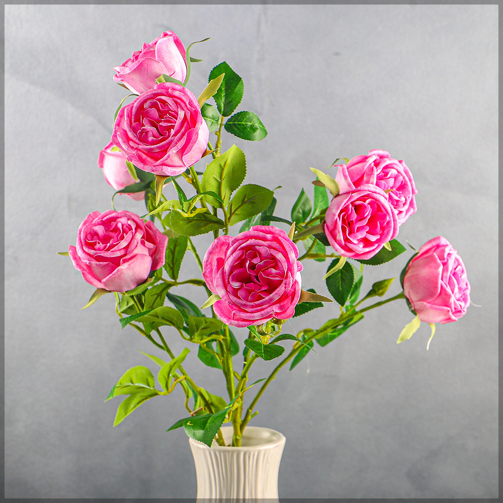 Artificial 4heads Rose Flower Stem
